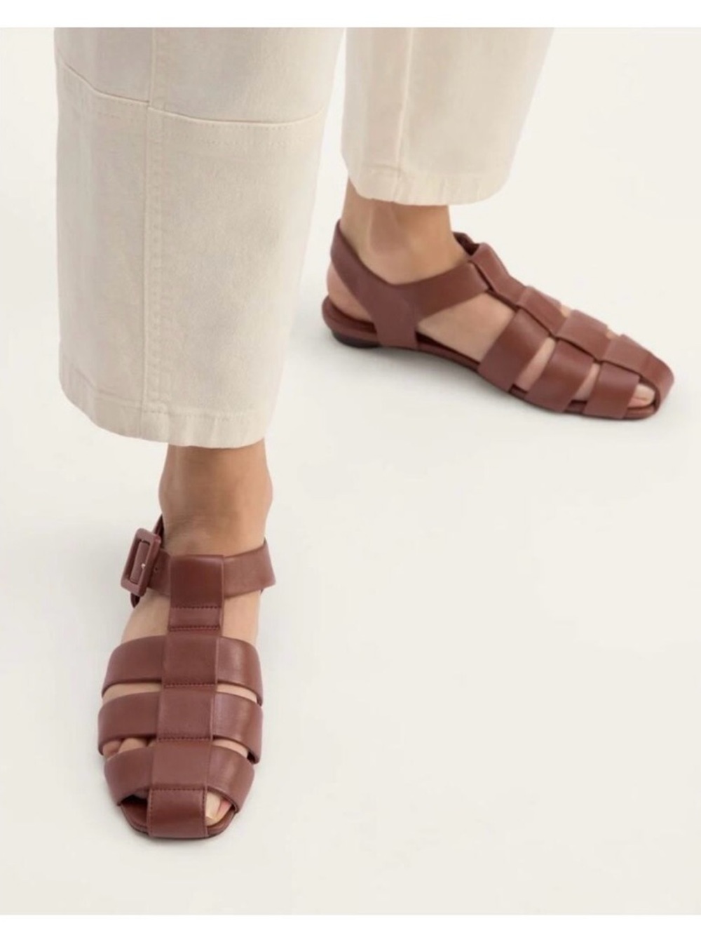 Everlane The Day Fisherman Sandal in Rum Size 8